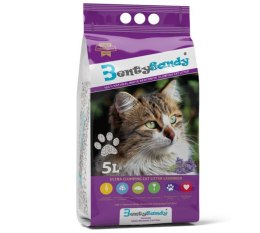 BENTY SANDY LAVENDER Żwirek bentonitowy biały lawendowy 5l