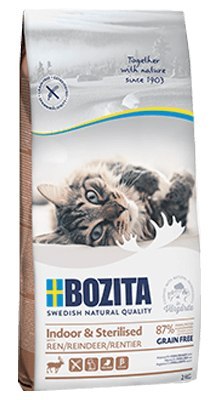 BOZITA Indoor & Sterilised Grain free Reindeer 10kg
