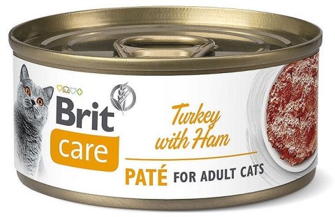 BRIT CARE CAT TURKEY & HAM puszka dla kotów z indykiem i szynką 70g