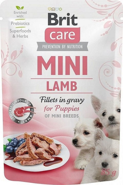 BRIT CARE MINI POUCH PUPPY LAMB SASZETKA 85 G