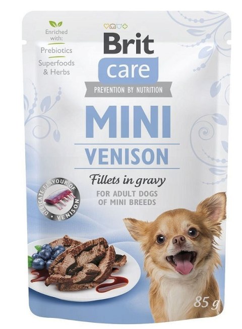 BRIT CARE MINI POUCH VENISON SASZETKA 85 G