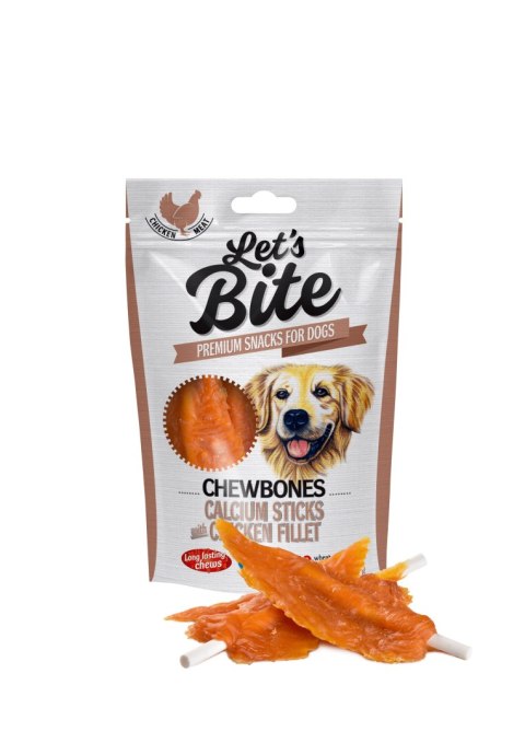 BRIT LET'S BITE CHEWBONES CALCIUM STICKS&CHICKEN 300g