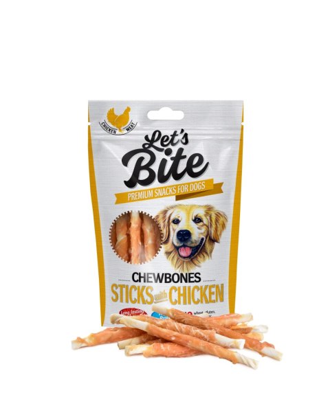 BRIT LET'S BITE CHEWBONES STICKS with CHICKEN 80g