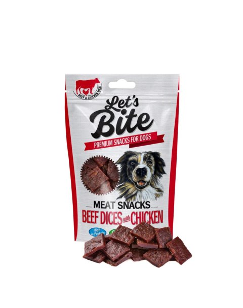 BRIT LET'S BITE MEAT SNACKS BEEF DICES with CHICKEN 80g