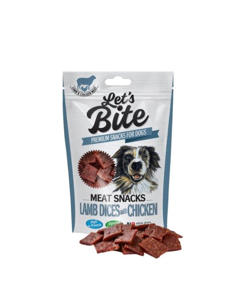 BRIT LET'S BITE MEAT SNACKS LAMB DICES with CHICKEN 80g