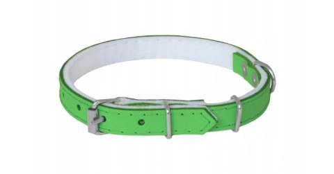 CHABA Obroża skórzana - 16-45cm Zielona