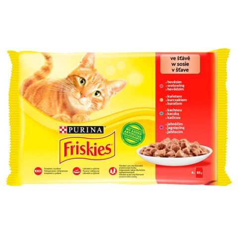 FRISKIES GALARETKA MIĘSO 12 (4x85g)