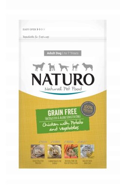 NATURO GRAIN FREE SUCHA ADULT - kurczak z ziemniakami i warzywami 2 kg
