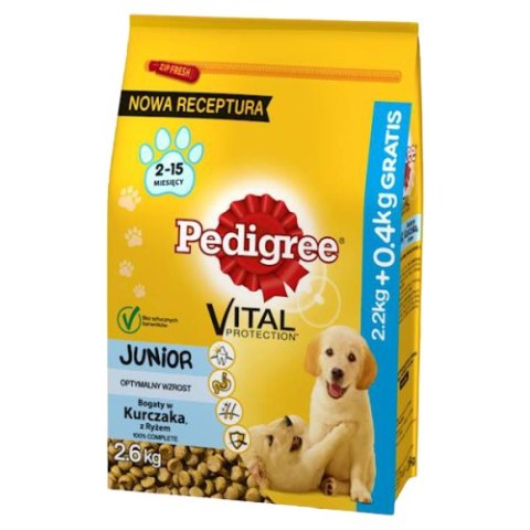 PEDIGREE Jun Średnie Rasy 2,2kg+400g [349613]