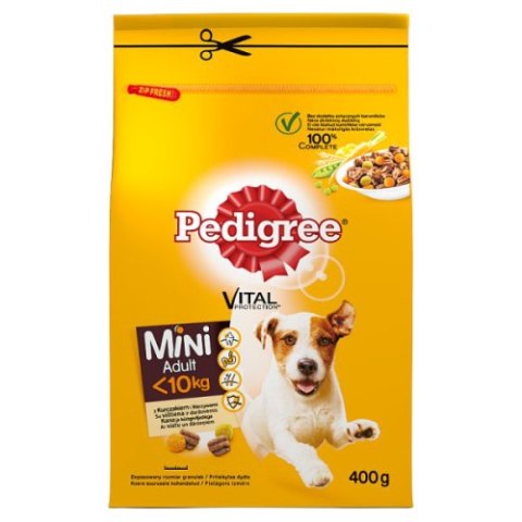 PEDIGREE MAŁE RASY Adt kurcz, warz 400g [375563]