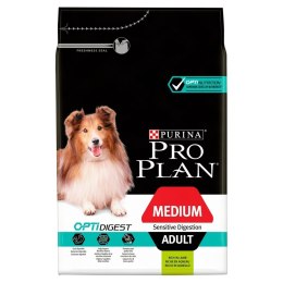 PURINA PRO PLAN MEDIUM Sensitive Digestion OPTI DIGEST Jagnięcina 3kg + GRATIS Dental Pro Bar ALL SIZE ADULT