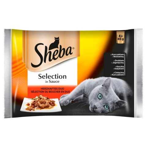 SHEBA Saszetki Selection in Sauce Miesne Duo 4*85g [333381]