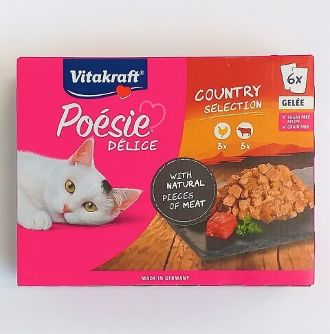 VITAKRAFT POESIE DELICE GELEE MULTIPAK z mięsem dla kota 6x85g