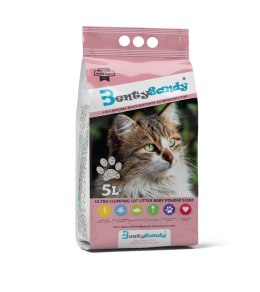 BENTY SANDY BABY POWDER Żwirek bentonitowy biały 5l