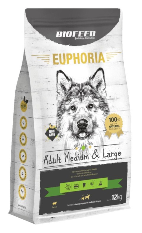 BIOFEED Euphoria Adult Medium&Large Breed - LAMB 12kg