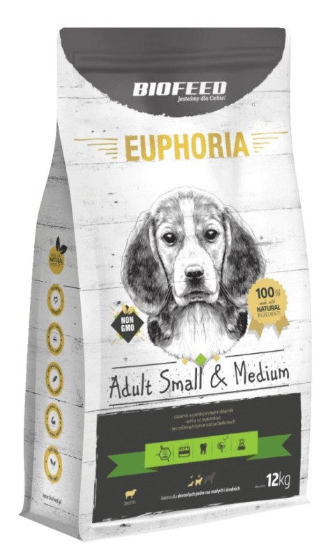 BIOFEED Euphoria Adult Small&Medium Breed - LAMB 12kg