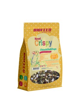 BIOFEED Royal Crispy Chinchilla & Degu 1kg - dla szynszyli i koszatniczek