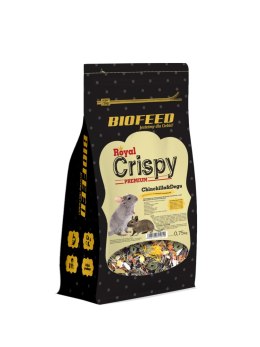 BIOFEED ROYAL CRISPY PREMIUM Chinchilla & Degu pokarm dla szynszyli i koszatniczek 750g
