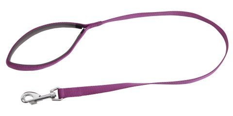 KERBL Smycz Miami z uchwytem typu SoftGrip, 100 cm x 20 mm, fioletowa [82153]