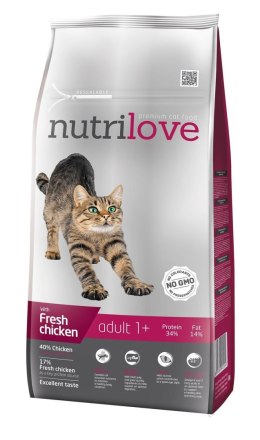 NUTRILOVE Premium dla kota ADULT ze świeżym kurczakiem 8kg [11462]