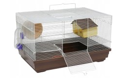 PANAMA PET Klatka dla gryzoni 47x30x27cm biało/brązowa [PP-50617]