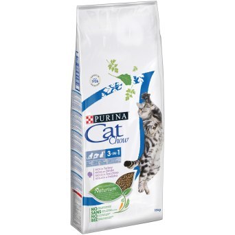 PURINA CAT CHOW SPECIAL CARE 3w1 Bogata w indyka 12kg +3kg GRATIS
