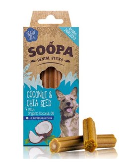 SOOPA Dental STICKS Coconut & Chia Seed (kokos i nasiona chia) 100g