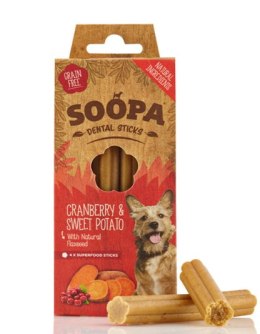 SOOPA Dental STICKS Cranberry & Sweet Potato (żurawina i słodki ziemniak) 100g