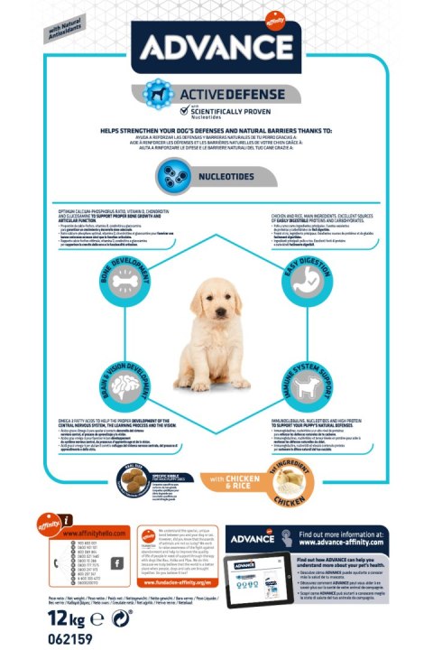 ADVANCE Puppy Protect Maxi - sucha karma dla szczeniąt ras dużych 12kg [922150]