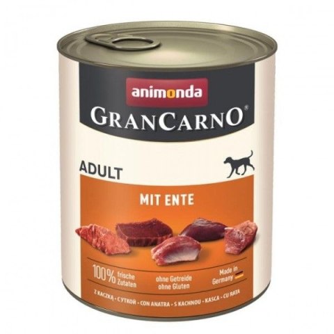 ANIMONDA GranCarno Orginal Adult puszki wieprzowina z kaczką 800g