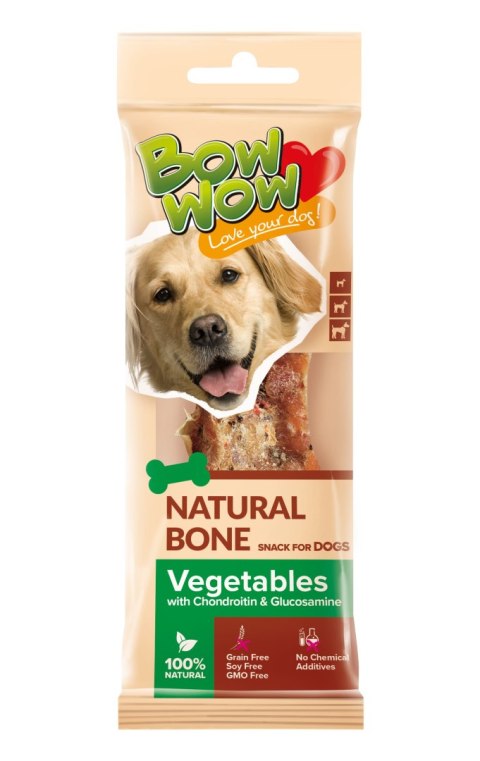 BOW WOW Kości naturalne z warzywami & glukozaminą i chondroityną 18szt [BW395RD]