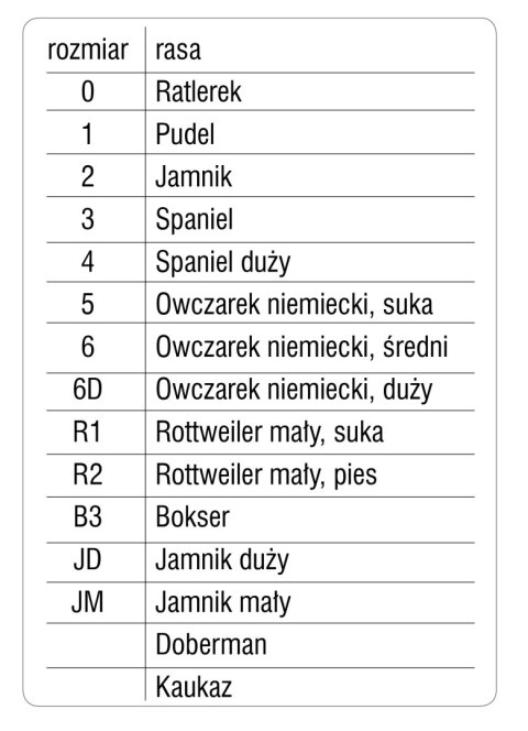 CHABA Kaganiec Skórzany R2 -Rottweiler duży