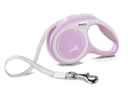 FLEXI NEW COMFORT smycz automatyczna dla psa, taśma 5m, rozm. S do 15kg, różowa
