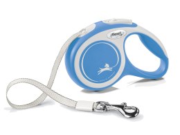 FLEXI NEW COMFORT smycz automatyczna dla psa, taśma 8m, rozm. L do 50kg, niebieska