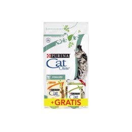 PURINA CAT CHOW SPECIAL CARE Sterilized Bogata w kurczaka 1,5kg + GRATIS 2x85g