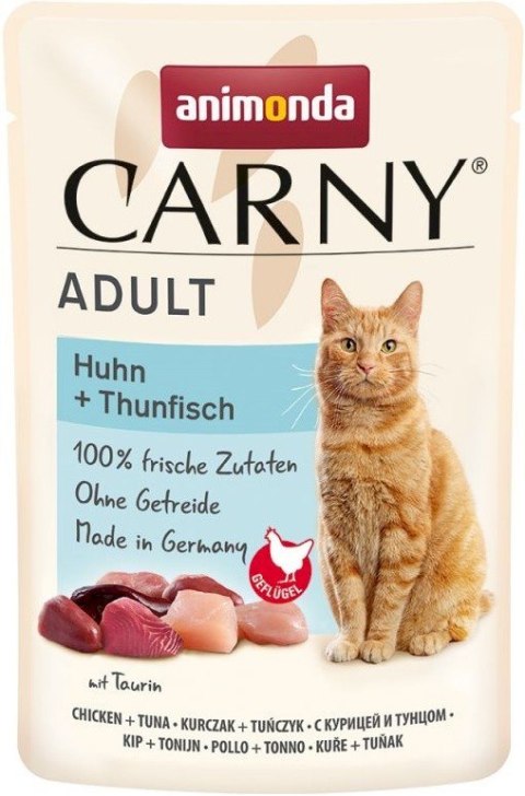 ANIMONDA Carny Adult saszetka z kurczakiem i tuńczykiem 85g