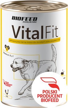 BIOFEED VITALFIT puszka dla psów z drobiem 1250g