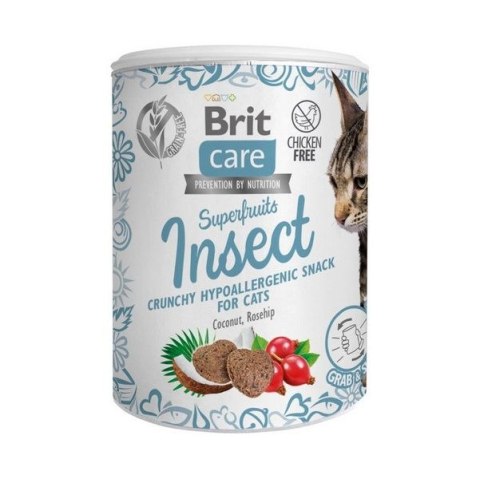 BRIT CARE Cat Snack Superfruits Insect 100g