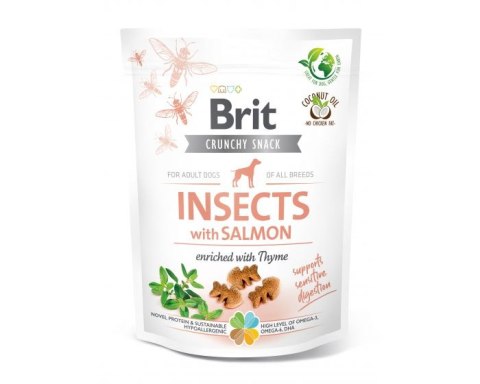 BRIT CARE Dog Crunchy Cracker Insect & Salmon 200g