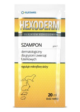 EUROWET Hexoderm - dermatologiczny szampon dla gryzoni, saszetka 20ml