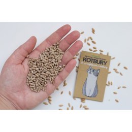 KOTBURY Naturalnie zbrylający żwirek zbożowy o delikatnym zapachu eukaliptusa 15kg