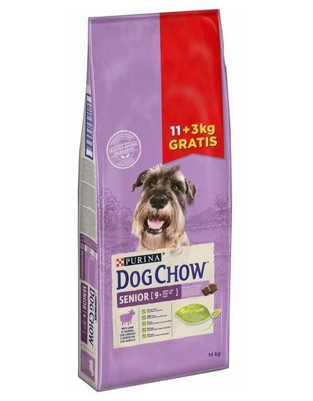 PURINA DOG CHOW SENIOR Jagnięcina 11kg + 3kg GRATIS