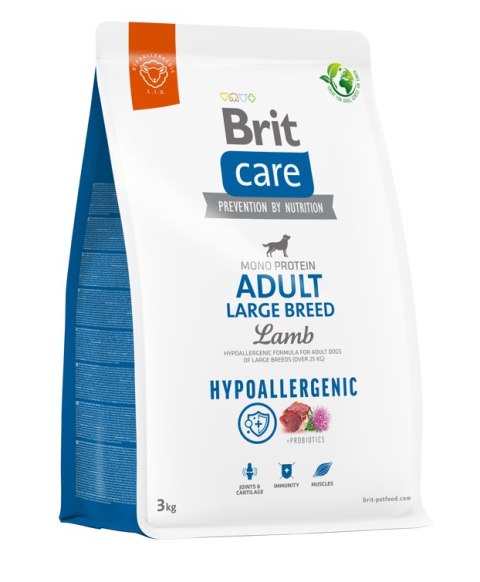 BRIT CARE Hypoallergenic Adult Large Breed Lamb 3kg