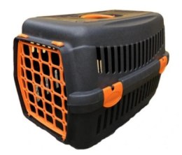 PET STYLE Transporter dla kota/psa/królika średni z kolorową kratką 49x33x32cm