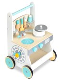 Drewniana kuchnia dla dzieci pchacz wózek ECOTOYS