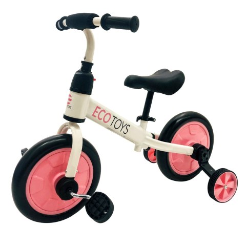 Rower rowerek biegowy z pedałami 3w1 kółka boczne ECOTOYS