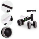 Rowerek biegowy treningowy mini rower dla dzieci czarny ECOTOYS