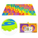 Duża mata piankowa EVA dla dzieci litery cyfry 178x178 cm 36 el. ECOTOYS