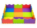 Mata piankowa EVA dla dzieci z płotkiem 91x91 cm 25 el. ECOTOYS