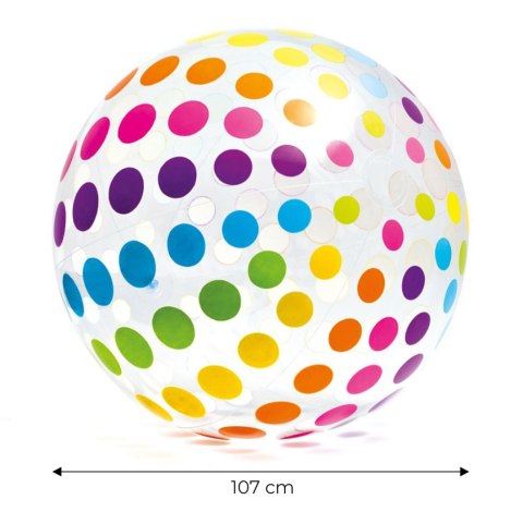 Dmuchana piłka plażowa duża Jumbo 107 cm INTEX 59065